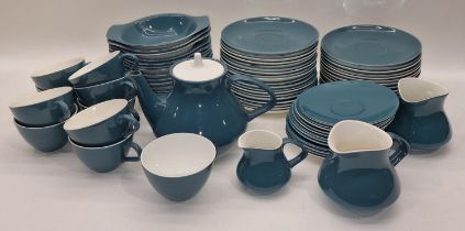 Poole Pottery vintage 1960's large quantity of Blue Moon designed by Robert Jefferson tea ware to