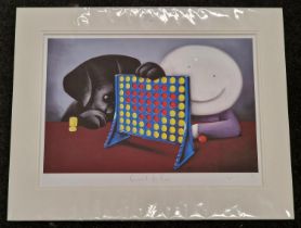 Doug Hyde: Limited edition 73/395 "Connect 4 Love" paper edition print 87x68cm with certificate of