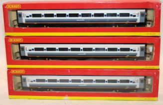 Hornby OO gauge Midland Mainline 1st Class & Standard Class Coaches ref:R4213A x 2 and R4314A. All