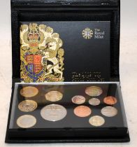 Royal Mint 2009 UK Proof Struck Coin Set including the Rare Kew Gardens 50 Pence. With certificate