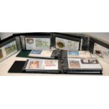 5 Albums of First Day Covers, includes a good number of quality Benham's gilded silk FDC's