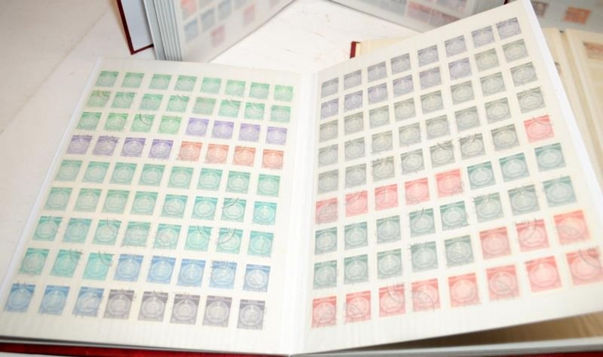 4 well filled stamps stock books, Germany/Liechtenstein, Hungary/Fiume, Yugoslavia and Poland - Image 2 of 6