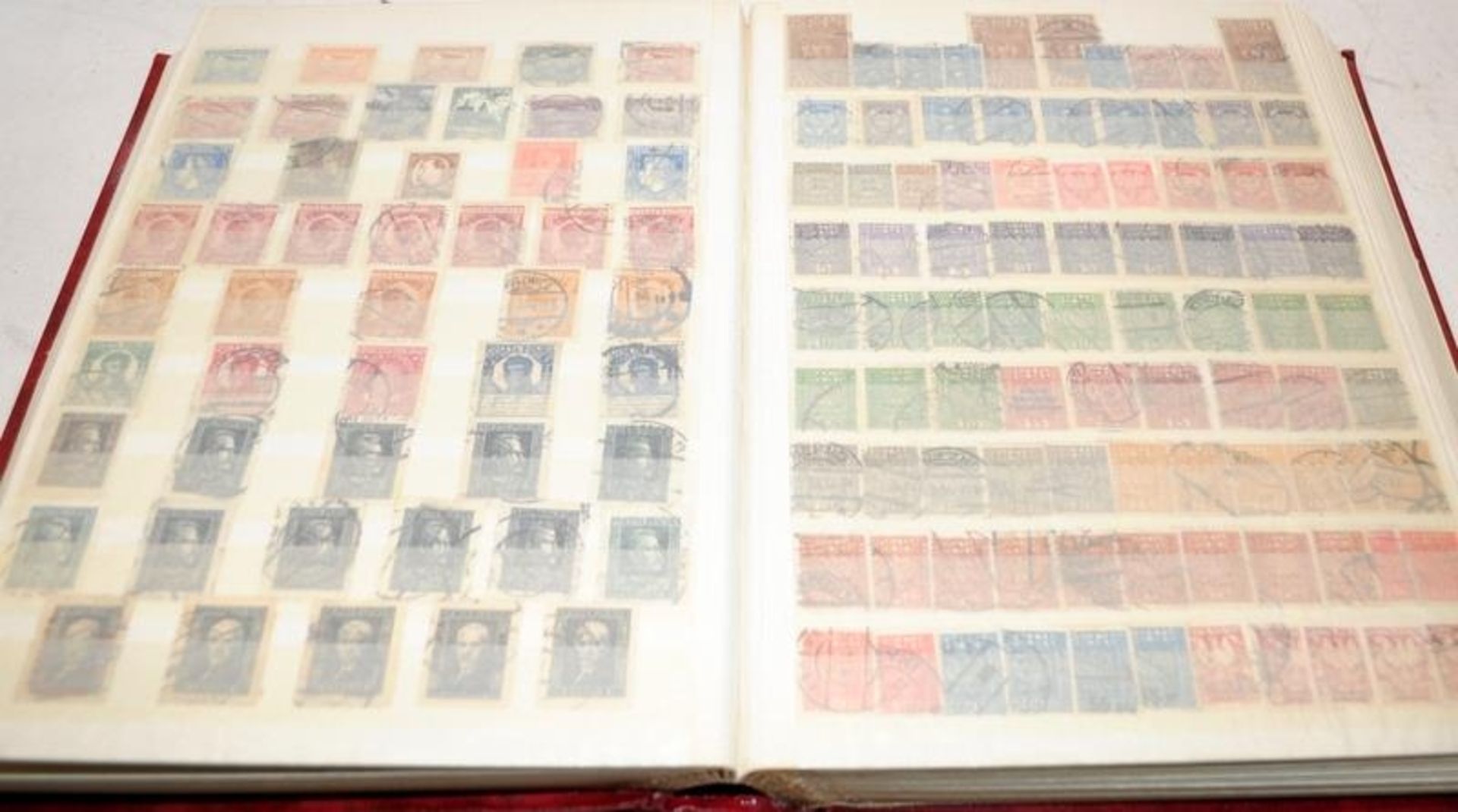 4 well filled stamps stock books, Germany/Liechtenstein, Hungary/Fiume, Yugoslavia and Poland - Image 3 of 6