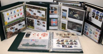 4 albums of First Day Covers including very many quality Benham foil and silk FDC's. Includes