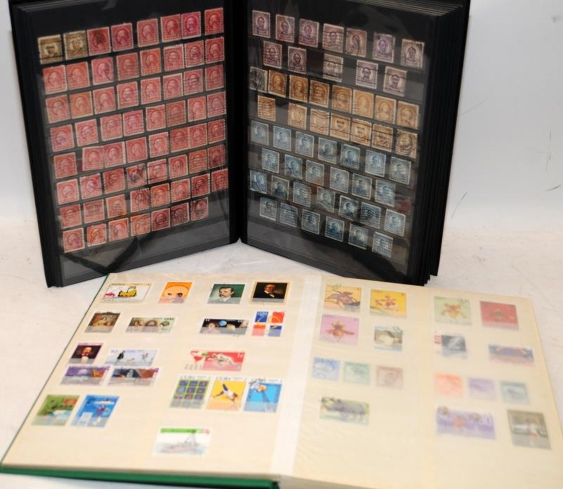 2 well filled stamps stock books, North and South America