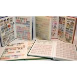 5 well filled stamps stock books, 2 x Switzerland, 2 x general Europe and France/Germany/Italy/