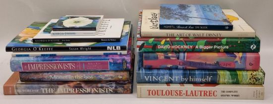 A collection of hardback and paperback art related reference books (14).