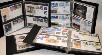 4 albums of First Day Covers including very many quality Benham foil and silk examples, some signed.