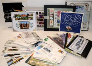 A good collection of loose First Day Covers and stamps sheets, mostly GB. Includes a large number of