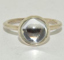 Pandora ring possible moonstone size Q