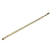 A 9ct Gold Figaro Bracelet. 6g