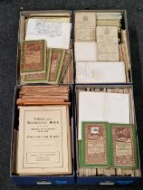 Four boxes of 1/2" early 20th century ordnance survey maps to include examples from 1915 and 1923 (