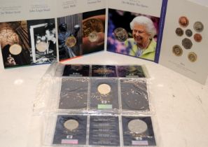 2021 Royal Mint BU Coin Year set c/w 2019 carded Coin Checker Coin Set