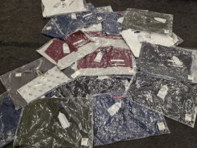 A quantity of BNWT Gent's Polo Shirts, mostly Smith & Jones brand. Various sizes and colours. (ref: