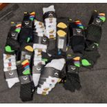 A quantity of brand new and carded gent's socks multi packs. Various patterns. (ref:82)