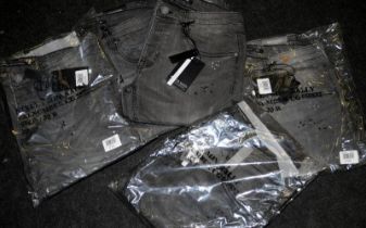 5 pairs Brave Soul Cropped Skinny Jeans in black. 30R & 32R BNWT (78)