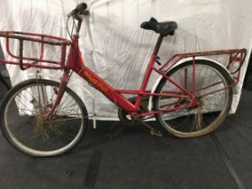 A vintage Royal Mail mail star bicycle.