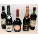 5 x bottles of alcohol to include Laurent-Perrier Champagne Brut and Mumm Cuvee Napa Rose