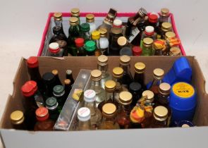Large quantity of spirits miniatures. Two boxes