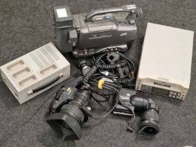 JVC professional DV camcoder with accessories and other ancillary items (REF 41).