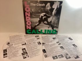 THE CLASH VINYL ALBUM ‘LONDON CALLING’. Great original double album on CBS 88478 from 1979
