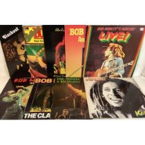BOB MARLEY AND THE WAILERS VINYL LP RECORDS X 9.