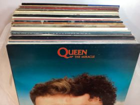 BOX OF VARIOUS ROCK AND POP RELATED VINYL LP RECORDS. In this collection we find artists - Blondie -
