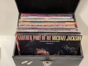 DJ BOX OF VARIOUS POP/DANCE 12” RECORDS. Artists here include - Frankie Goes To Hollywood - Diana