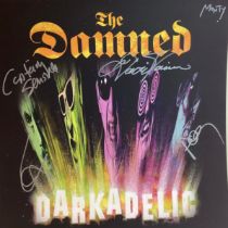 THE DAMNED VINYL SIGNED SEALED ALBUM ‘DARKADELIC’. Here we find a factory sealed vinyl on Edel