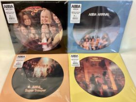 SELECTION OF VARIOUS SEALED PICTURE DISC ALBUMS FROM ABBA. Here we have 4 titles including - The