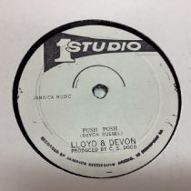 LLOYD & DEVON / PUSH PUSH / GLADIATORS / HAPPY MAN / 12''SINGLE. Nice rare 12” on Studio 1 Records