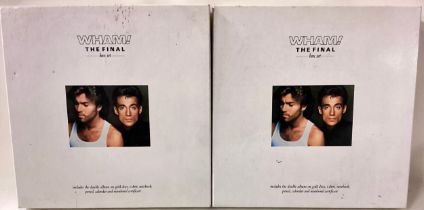 WHAM ‘THE FINAL BOX SET X 2. Here we have 2 boxes each containing a double album on gold coloured