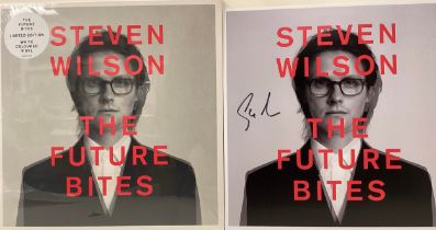 STEVEN WILSON ‘THE FUTURE BITES’ LTD WHITE VINYL EDITION + SIGNED ART PRINT.
