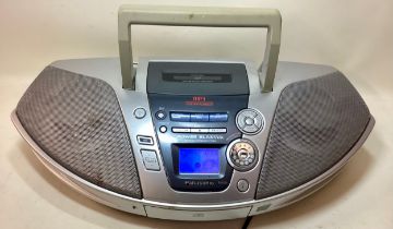 PANASONIC PORTABLE GHETTO BLASTER. Here is model No.RX-ES29. This unit has a CD, Cassette Deck and