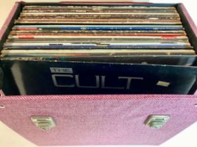 CASE OF ROCK RELATED VINYL LP RECORDS. Here we find artists to include - Meatloaf - Iron Maiden -