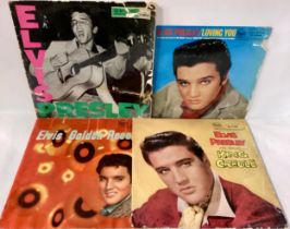 4 x ELVIS PRESLEY VINYL ALBUMS. Here we have the HMV copy of ‘Rock & Roll’ from 1965 on CLP 1093