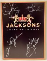 JACKSONS UNITY TOUR SIGNED PROGRAMME 2013. Softcover saddle-stapled program from the 2013 Unity Tour