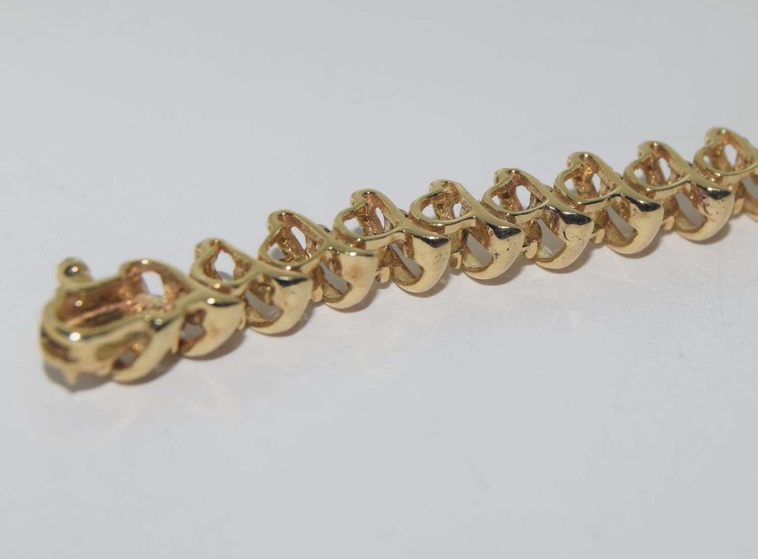 9ct gold approx. 4ct diamond bracelet. - Image 4 of 5