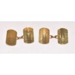 9ct gold gents cufflinks 4g