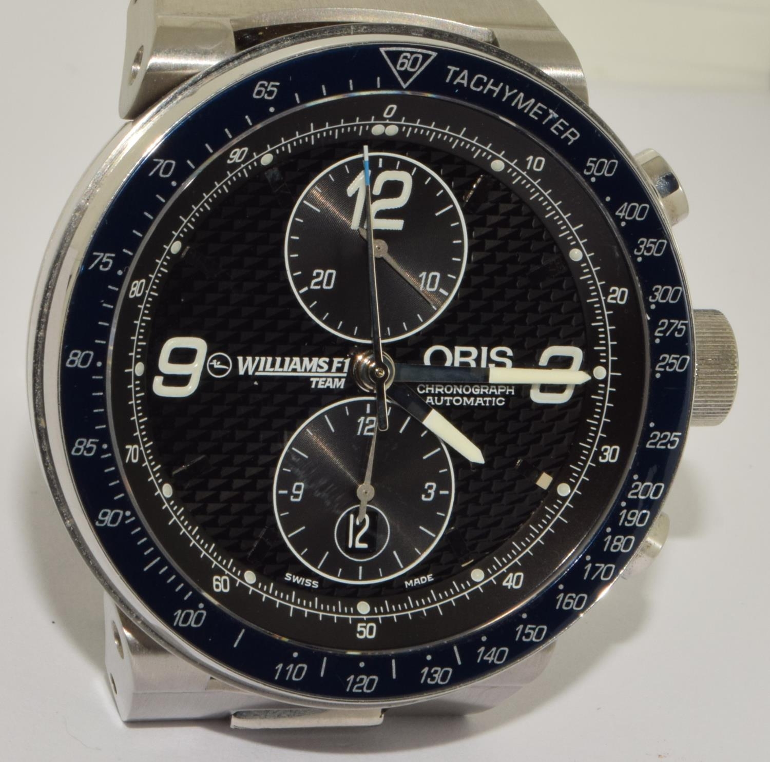 Oris Williams Formula 1 gents automatic chronograph ref:7563. In good clean working order. (ref:34) - Image 6 of 6