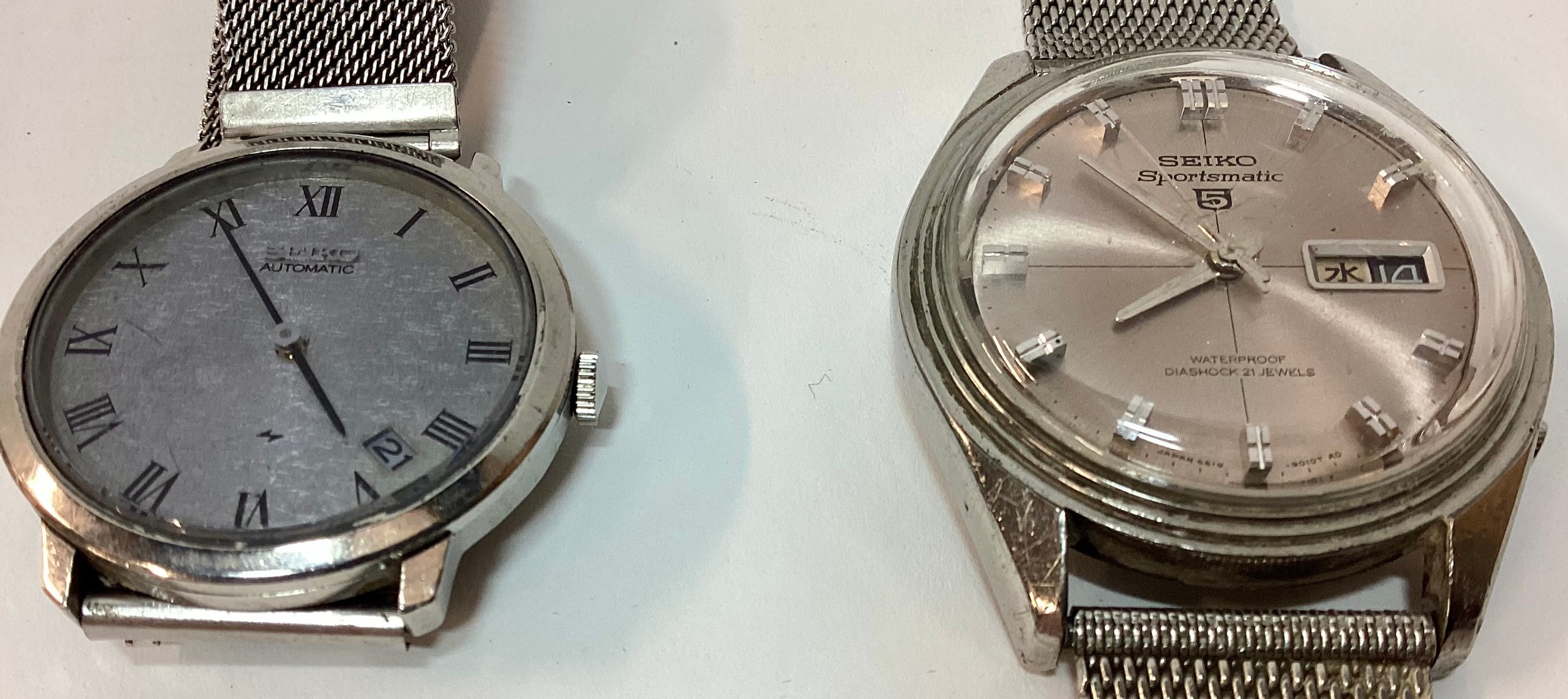 A collection of gents vintage Seiko automatic watches including Actus, Sportsmatic and Marvel - Image 5 of 5