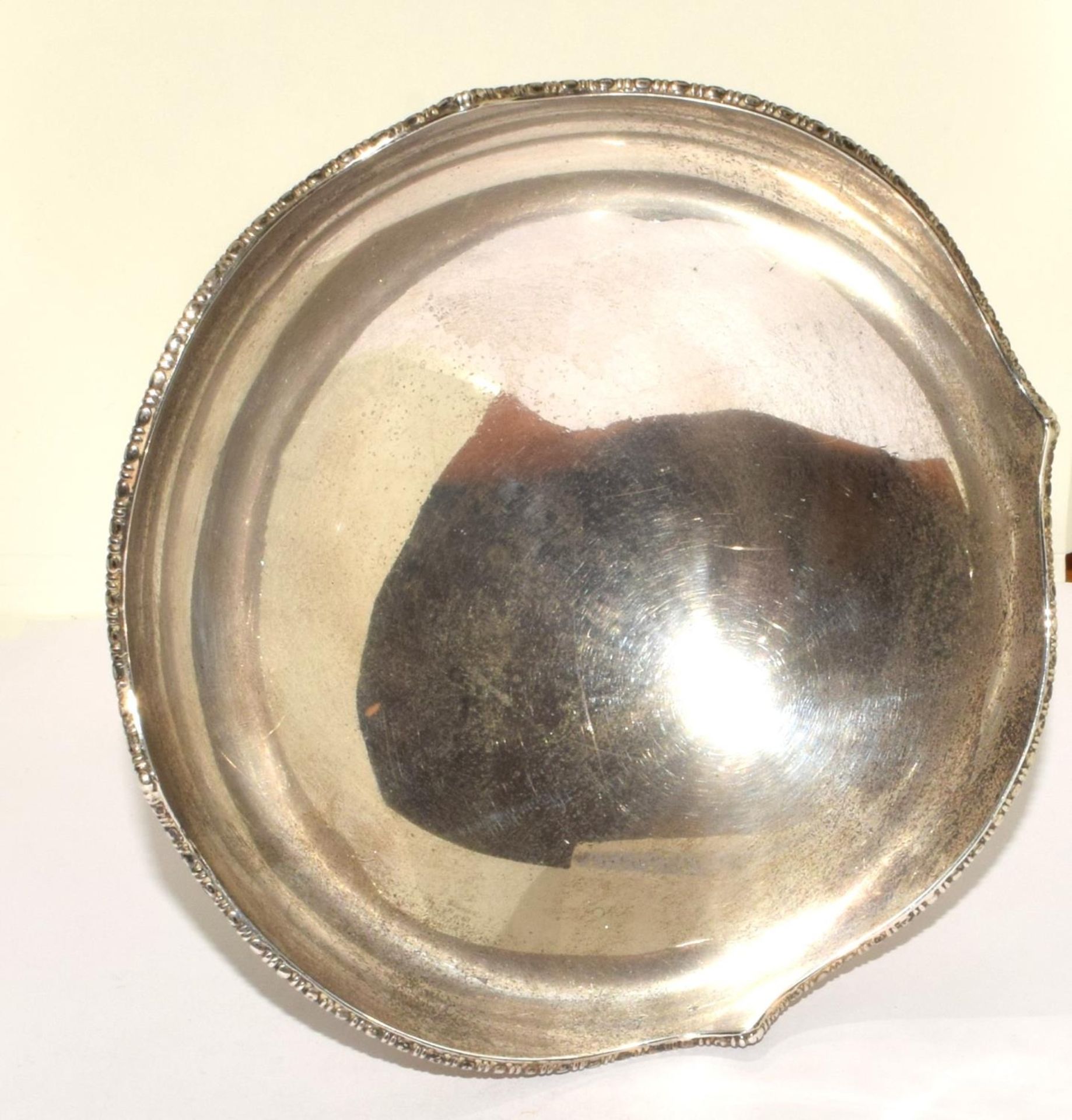 925 sterling silver pedestal center table bowl 220g - Image 4 of 6