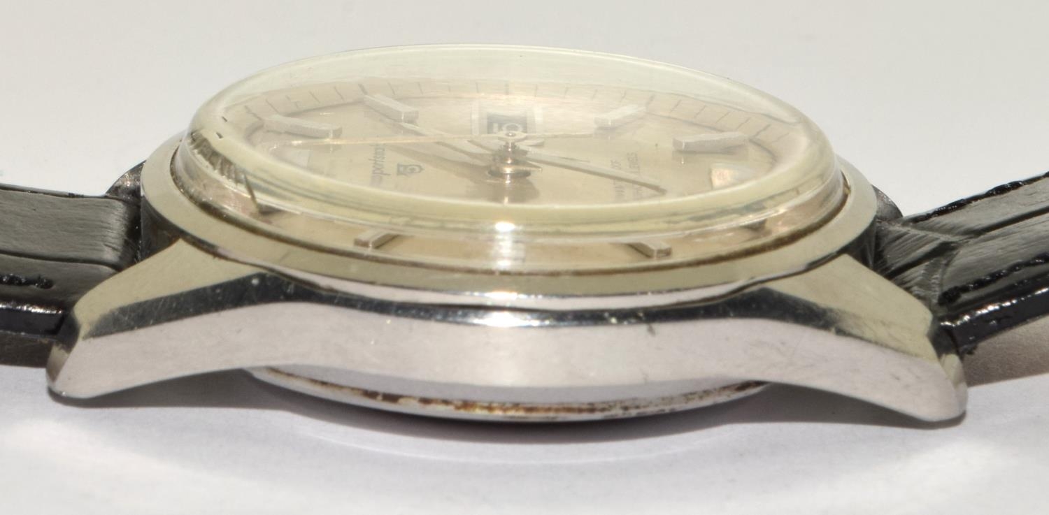 Seiko Sportsmatic 5 ref:6619-8060, serial number dates this watch to September 1965. With black - Image 4 of 6