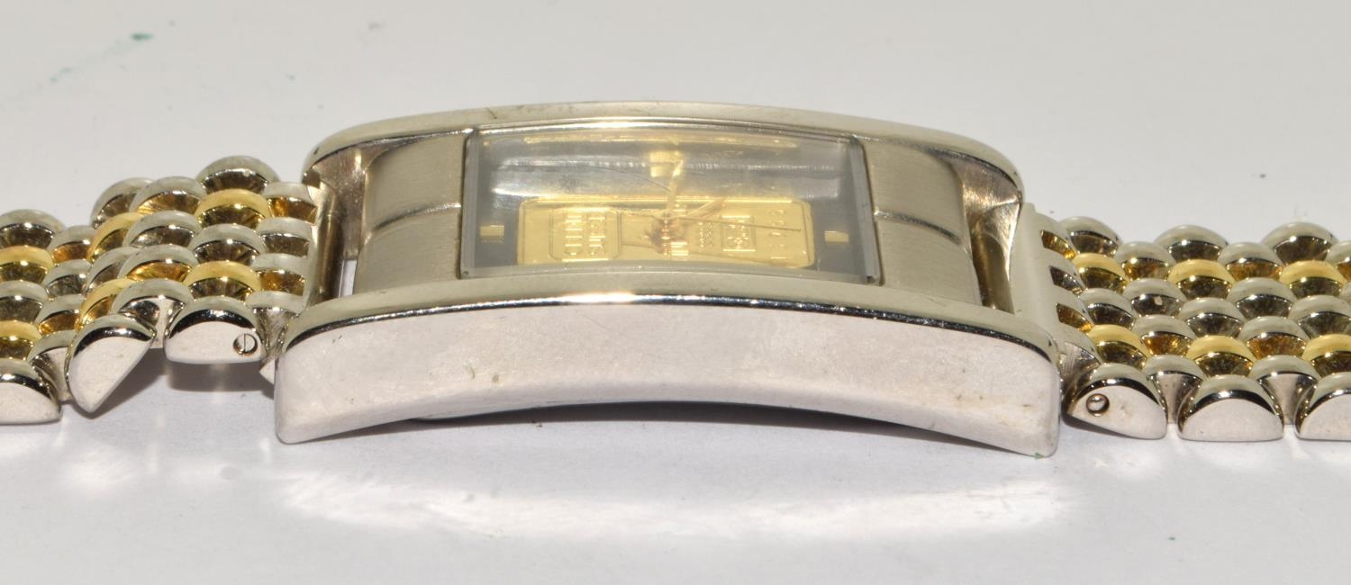 Credit Swiss Gold Ingot watch comes with certificate for the gold ingot on a bi metal strap boxed - Image 4 of 6