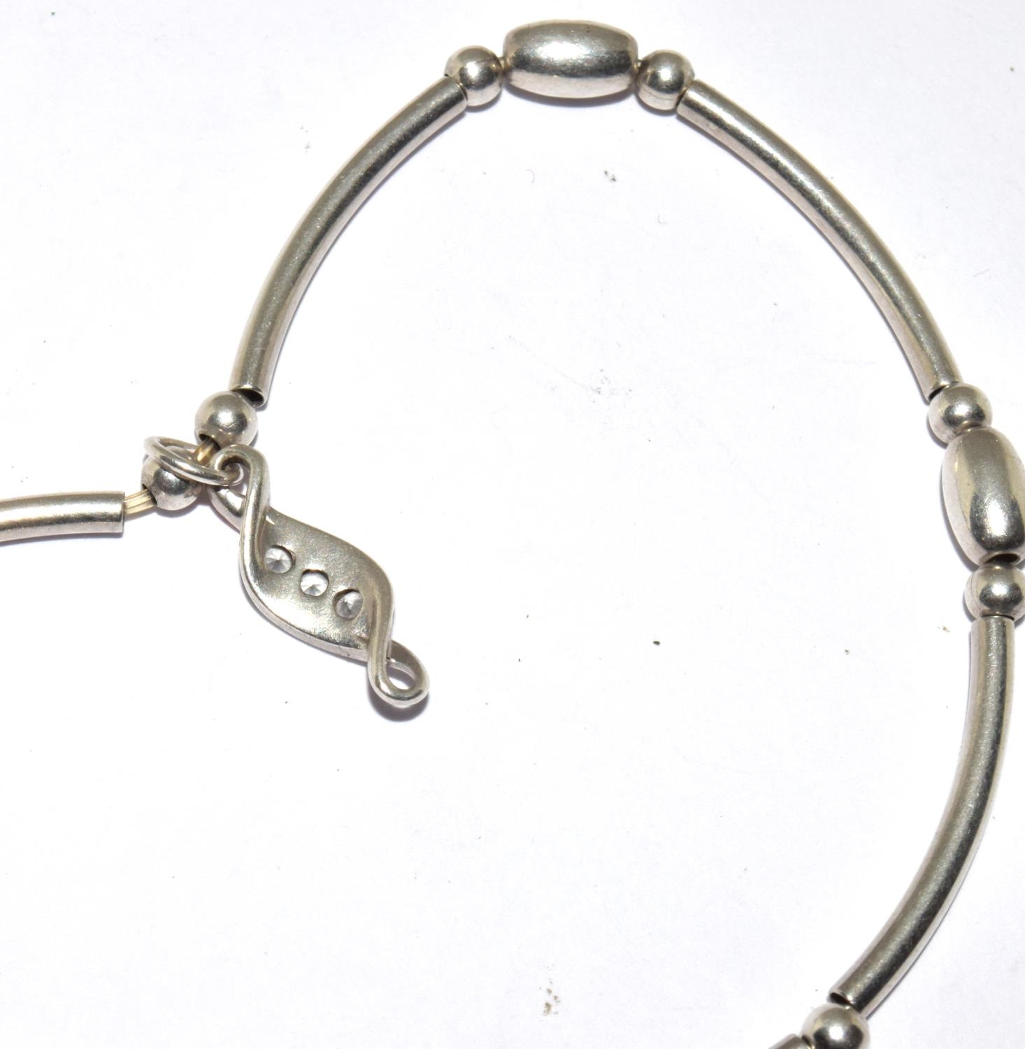 Clagau Welsh gold/silver bracelet. - Image 2 of 3