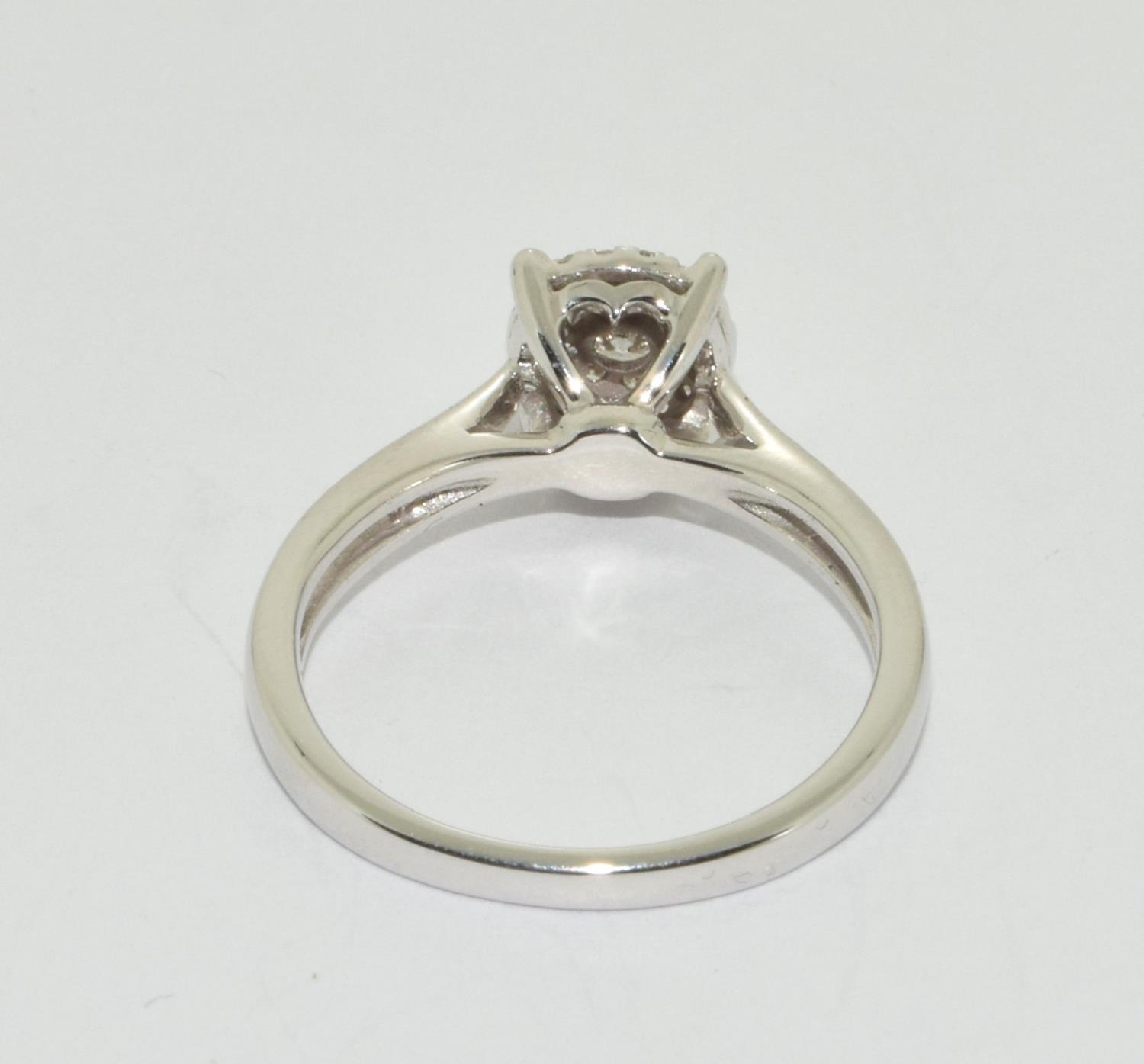 18ct white gold Diamond solitaire ring H/M as 0.25ct size O - Bild 3 aus 5