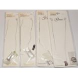 4 x Swarovski New Old stock silver suites of Jewellery Necklace and Earrings to match ave retail