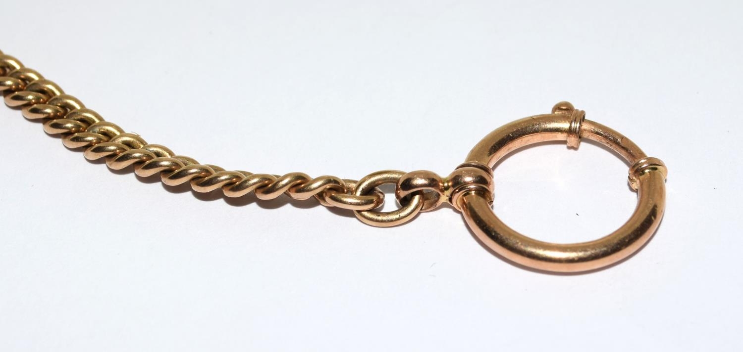 High value gold watch chain with Indian markings 24cm long 21g - Image 2 of 5