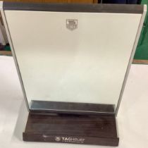 Genuine Tag Heuer dressing table mirror on revolving base 37x26x16cm