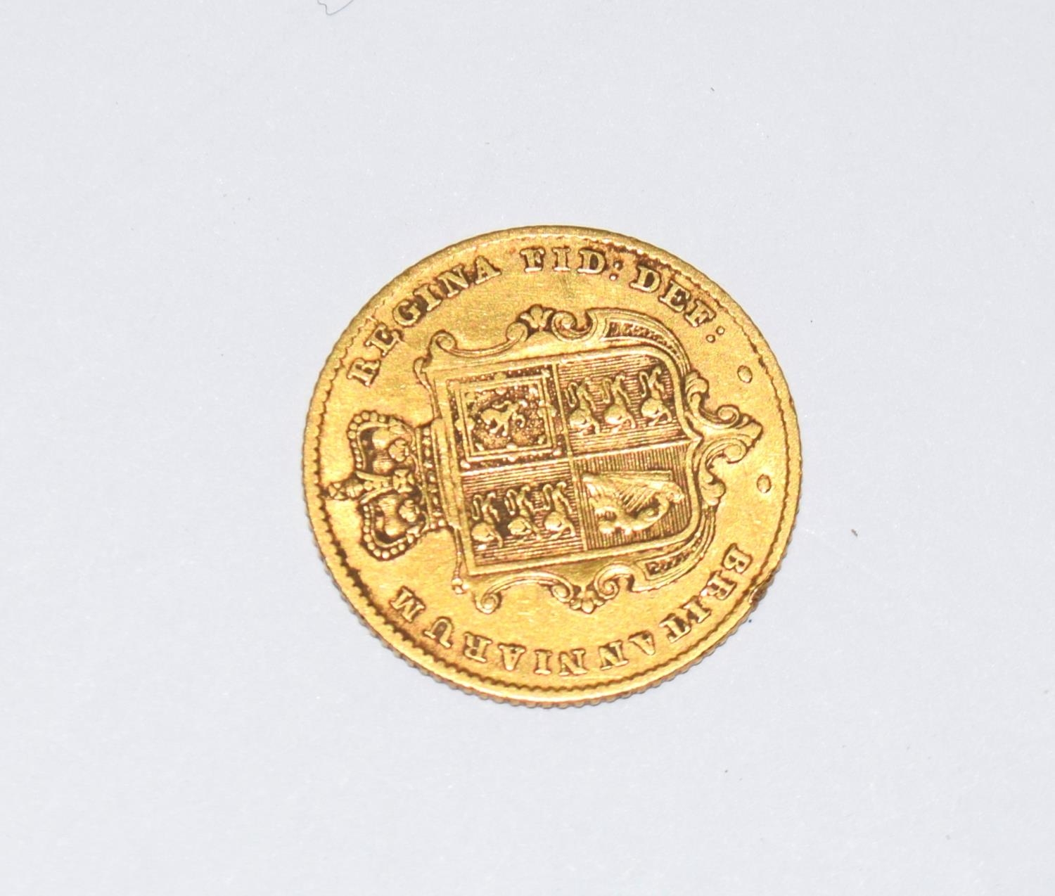 Victorian 1844 1/2 sovereign - Image 2 of 3